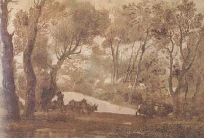 Claude Lorrain Deer-Hunt (mk17) china oil painting image